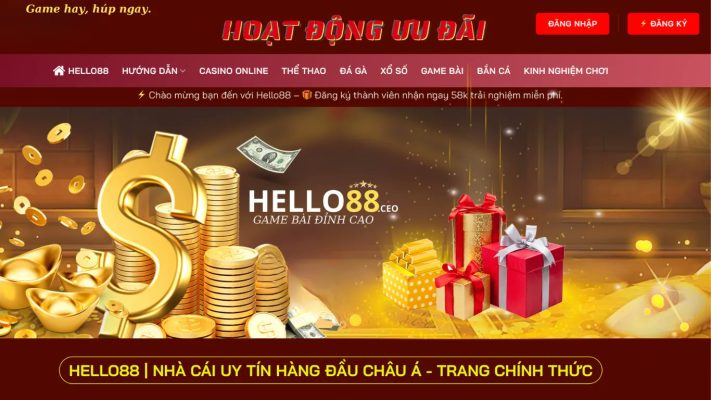 Nhà cái Hello88 vô cùng chất lượng